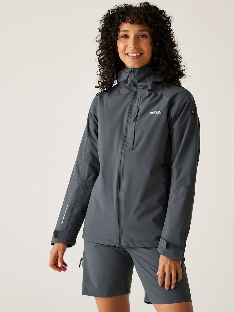 Regatta Grey Womens Birchdale II Waterproof Jacket - Image 2 of 9 Regatta Grey Womens Birchdale II Waterproof Jacket - Image 2 of 9
