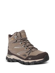 Regatta Brown Light Womens Holcombe III Mid Waterproof Walking Boots - Image 2 of 6