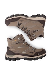 Regatta Brown Light Womens Holcombe III Mid Waterproof Walking Boots - Image 4 of 6