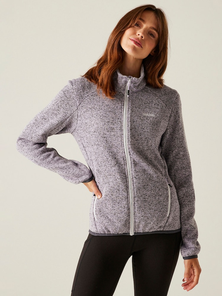 Morado - Regatta Womens Newhill II Fleece - Imagen 1 de 7