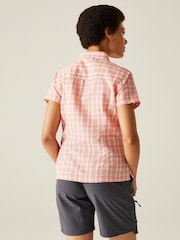 Regatta Orange Womens Mindano VIII Short Sleeve Shirt - Image 2 of 7