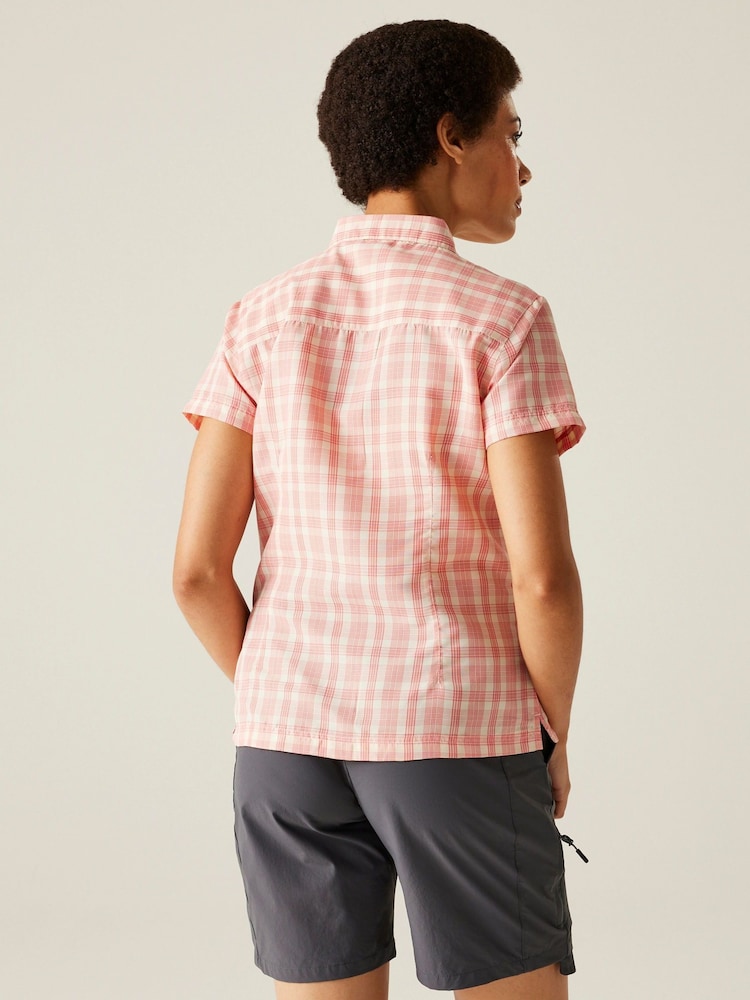 Regatta Orange Womens Mindano VIII Short Sleeve Shirt - Image 2 of 7