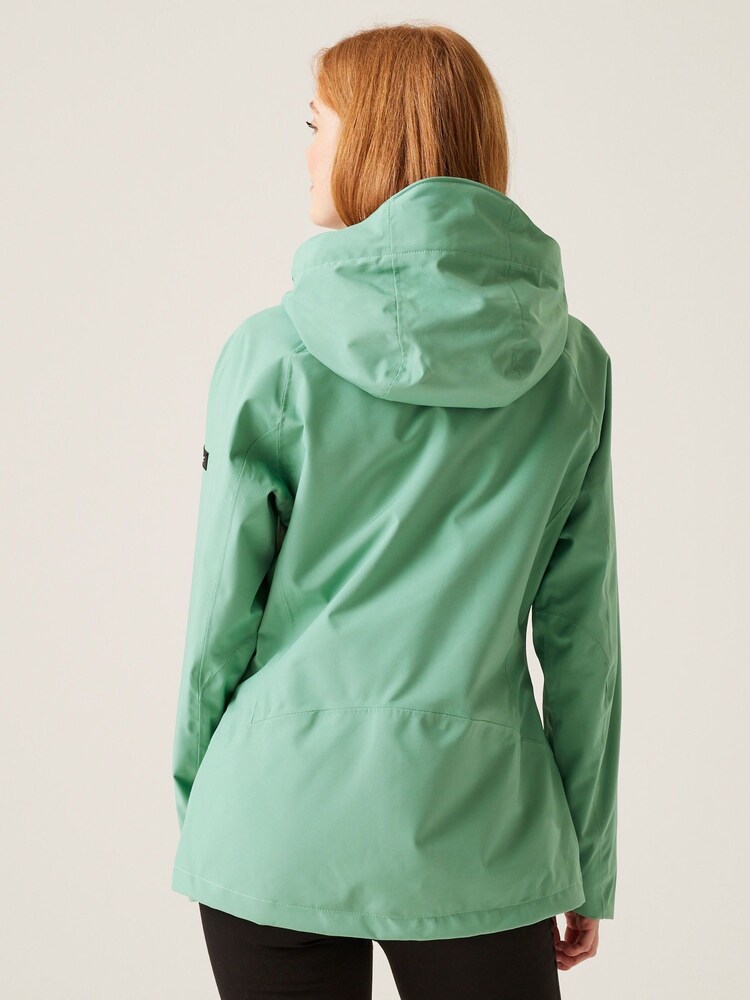 Regatta Green Womens Birchdale Waterproof Jacket - Image 2 of 9