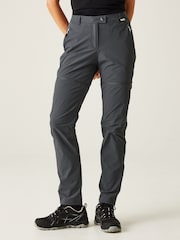 Regatta Grey Womens Mountain Zip Off Trousers - Image 1 of 8