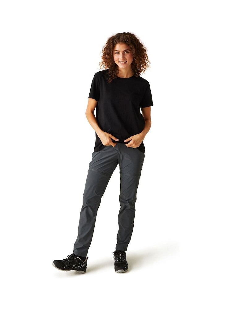 Regatta Grey Womens Mountain Zip Off Trousers - Image 2 of 8