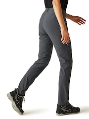 Regatta Grey Womens Mountain Zip Off Trousers - Image 3 of 8