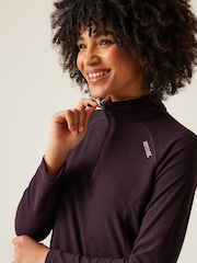 Regatta Purple Womens Montes Lightweight Half Zip Fleece - Image 2 of 6