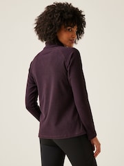 Regatta Purple Womens Montes Lightweight Half Zip Fleece - Image 3 of 6