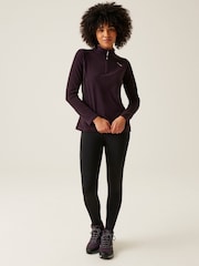 Regatta Purple Womens Montes Lightweight Half Zip Fleece - Image 4 of 6