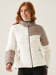 Regatta White Womens Hooded Hillpack III Jacket - Image 1 of 9