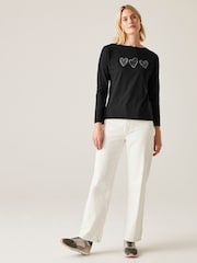 Regatta Black Womens Carlene Graphic Print T-Shirt - Image 3 of 6