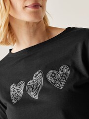 Regatta Black Womens Carlene Graphic Print T-Shirt - Image 4 of 6