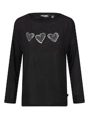 Regatta Black Womens Carlene Graphic Print T-Shirt - Image 5 of 6