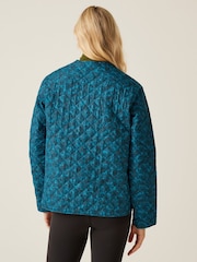 Regatta Blue Womens Orla Kiely Quilted Jacket - Image 2 of 8