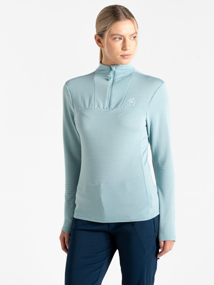 Azul - Dare 2b Womens Torrek Mountain Series Overhead Midlayer Black Top - Imagen 1 de 7