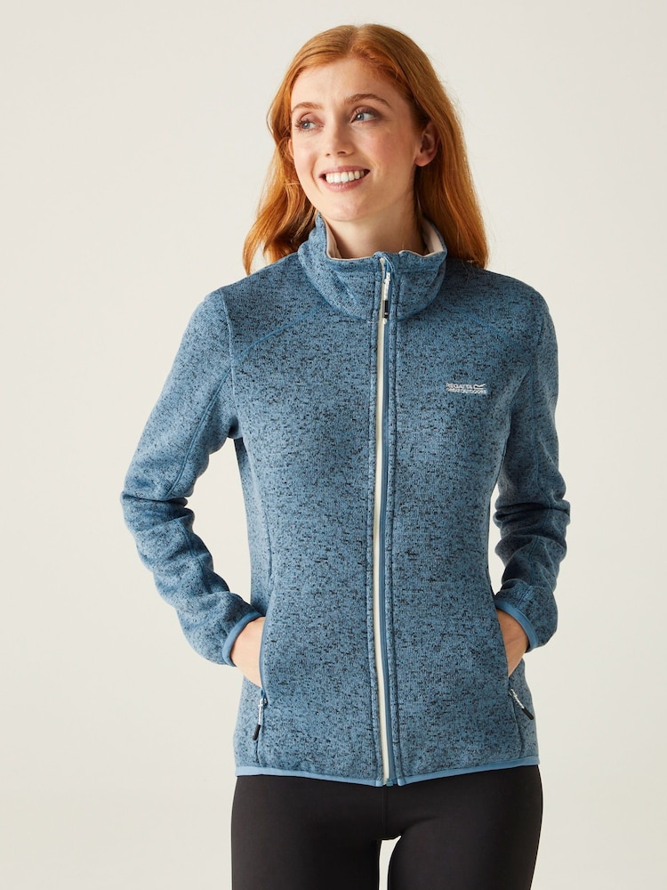 Regatta Dark Blue Womens Newhill Full Zip Fleece - Image 1 of 7