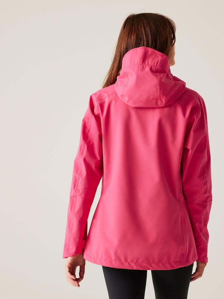 Regatta Pink Womens Birchdale II Waterproof Jacket - Image 2 of 9