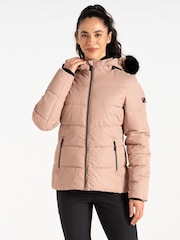 Dare 2b Womens Cream Glamorize V Jacket - Image 1 of 9