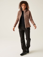 Regatta Brown Womens Newhill Hooded Fleece - Image 3 of 6
