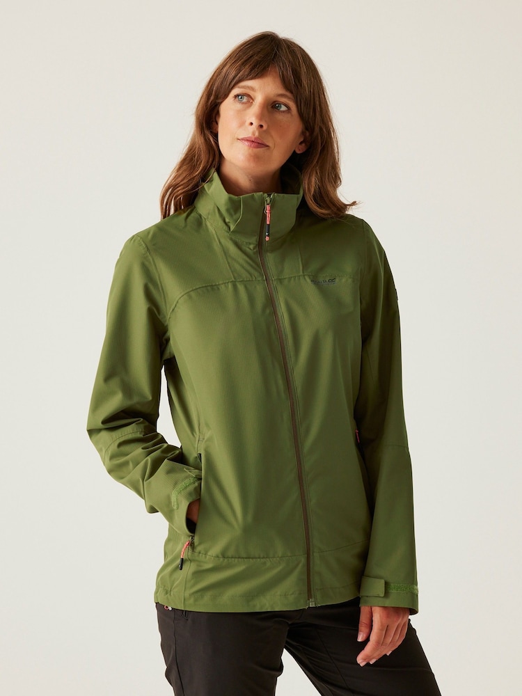 Regatta Green Womens Oakhowe Waterproof Jacket - Image 2 of 10