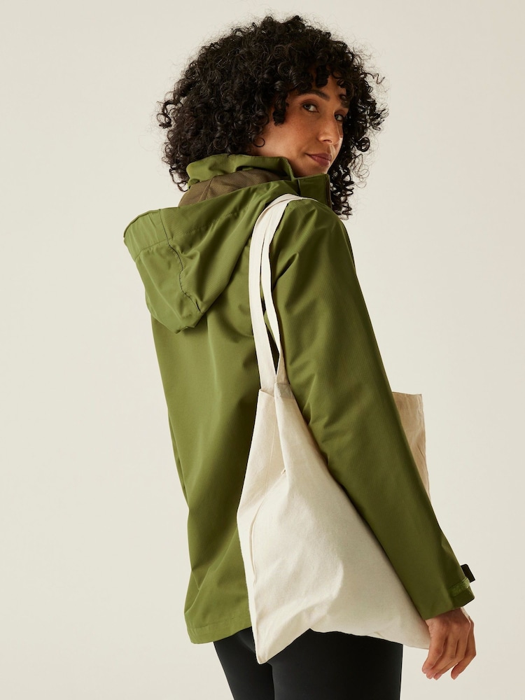 Regatta Green Womens Oakhowe Waterproof Jacket - Image 2 of 9 Regatta Green Womens Oakhowe Waterproof Jacket - Image 2 of 9