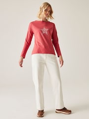 Regatta Red Womens Carlene Graphic Print T-Shirt - Image 3 of 6
