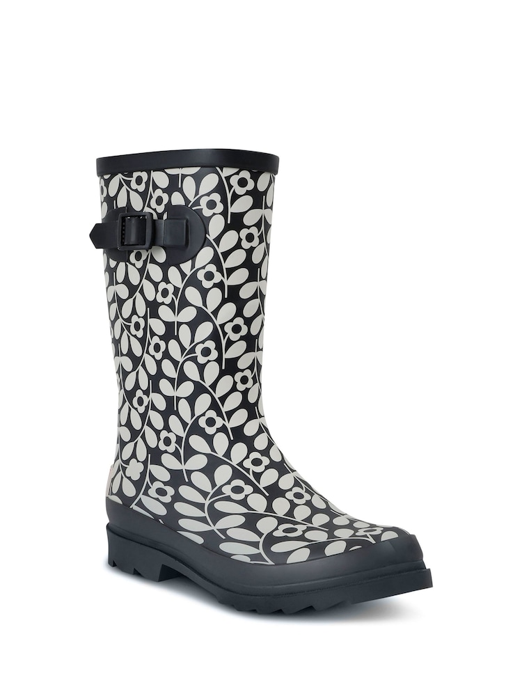 Regatta Black Womens Orla Kiely Quarter Wellies - Image 2 of 6