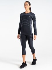Dare 2b Womens In The Zone II Black 3/4 Leggings - Image 1 of 4
