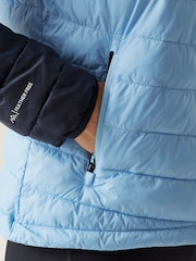 Regatta Blue Womens Hooded Hillpack III Jacket - Image 6 of 9