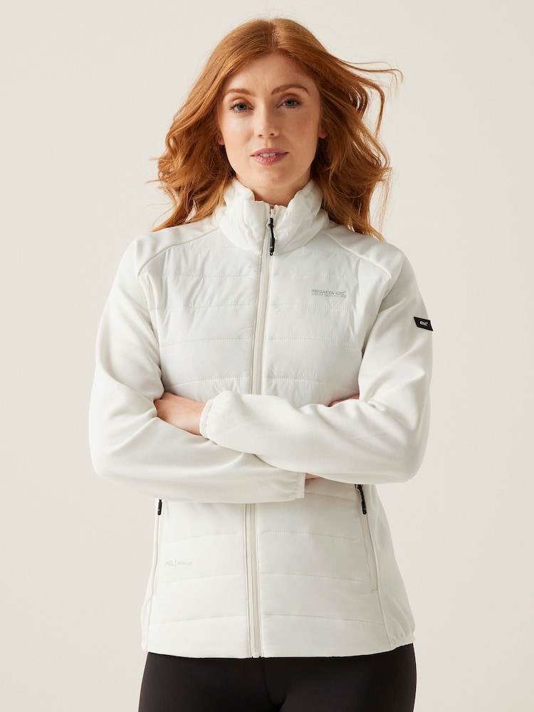 Regatta White Womens Clumber V Hybrid Jacket - Image 1 of 8