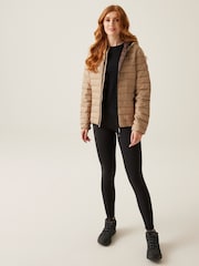 Regatta Cream Womens Hooded Marizion Baffled Jacket - Image 3 of 7