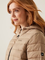 Regatta Cream Womens Hooded Marizion Baffled Jacket - Image 4 of 7
