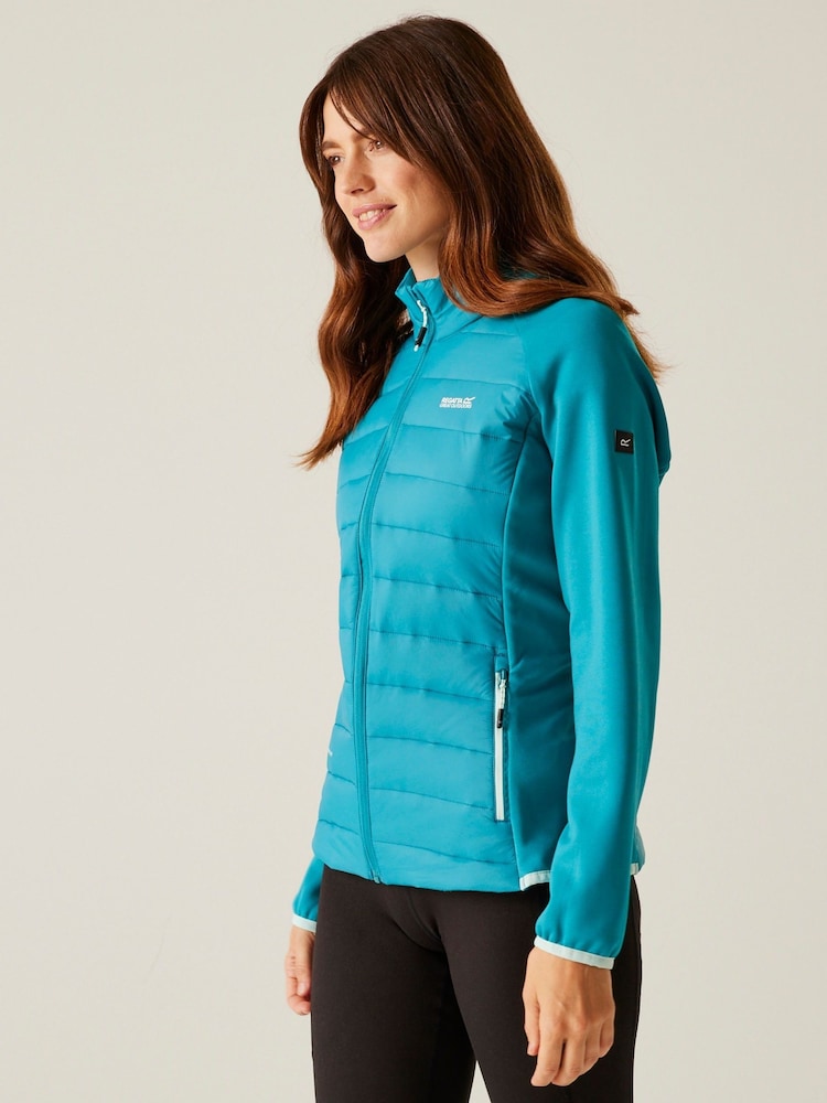 Regatta Blue Womens Clumber V Hybrid Jacket - Image 1 of 7