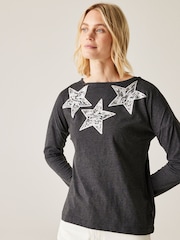 Regatta Grey Womens Carlene Graphic Print T-Shirt - Image 1 of 6