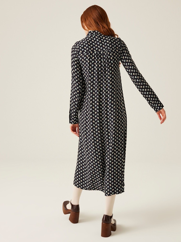 Regatta Black Womens Orla Kiely Winter Dress - Image 2 of 6 Regatta Black Womens Orla Kiely Winter Dress - Image 2 of 6
