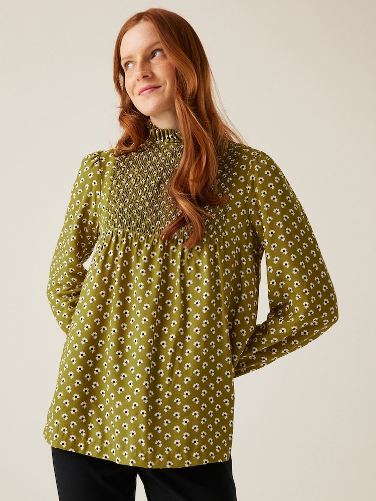 Regatta Green Womens Orla Kiely Winter Blouse - Image 1 of 7 Regatta Green Womens Orla Kiely Winter Blouse - Image 1 of 7