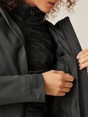 Regatta Grey Womens Denbury V 2-in-1 Waterproof Jacket - Image 4 of 8