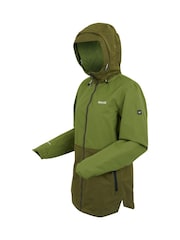 Regatta Green Womens Hamara IV Waterproof Jacket - Image 10 of 10