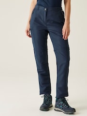 Regatta Blue Womens Chaska Zip Off Trousers III - Image 1 of 4