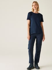 Regatta Blue Womens Chaska Zip Off Trousers III - Image 3 of 4