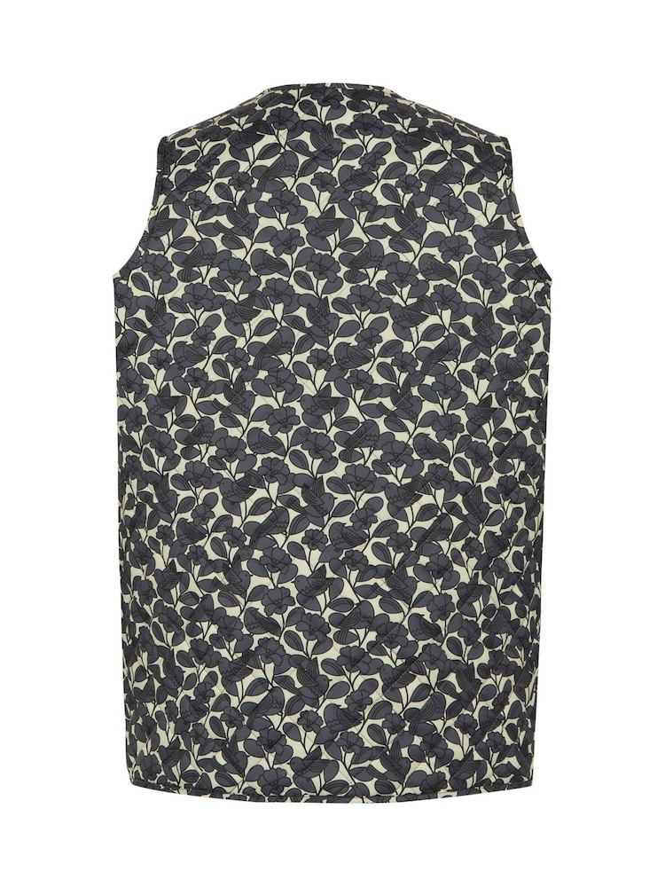 Regatta Grey Womens Orla Kiely Quilted Body Warmer - Image 6 of 6