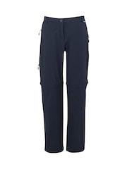 Regatta Blue Womens Travel Light Zip Off Trousers II - Image 5 of 7