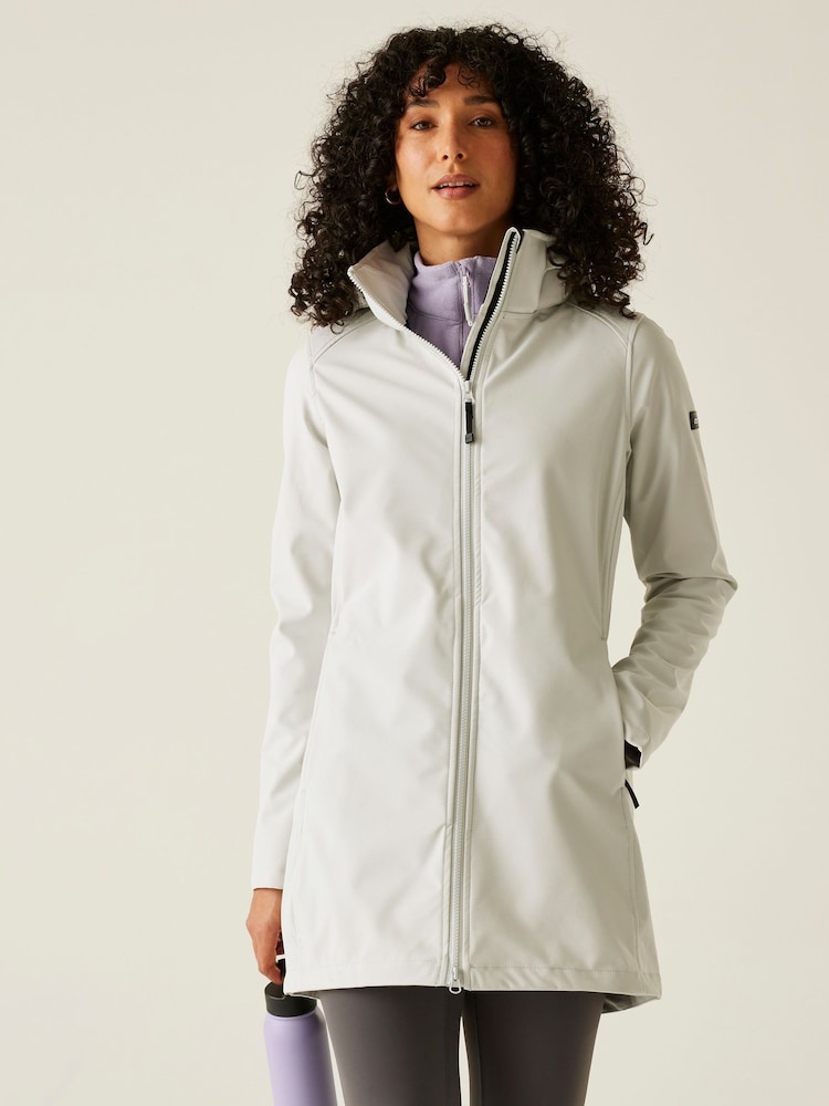 Regatta White Womens Carisbrooke Softshell Jacket - Image 1 of 8