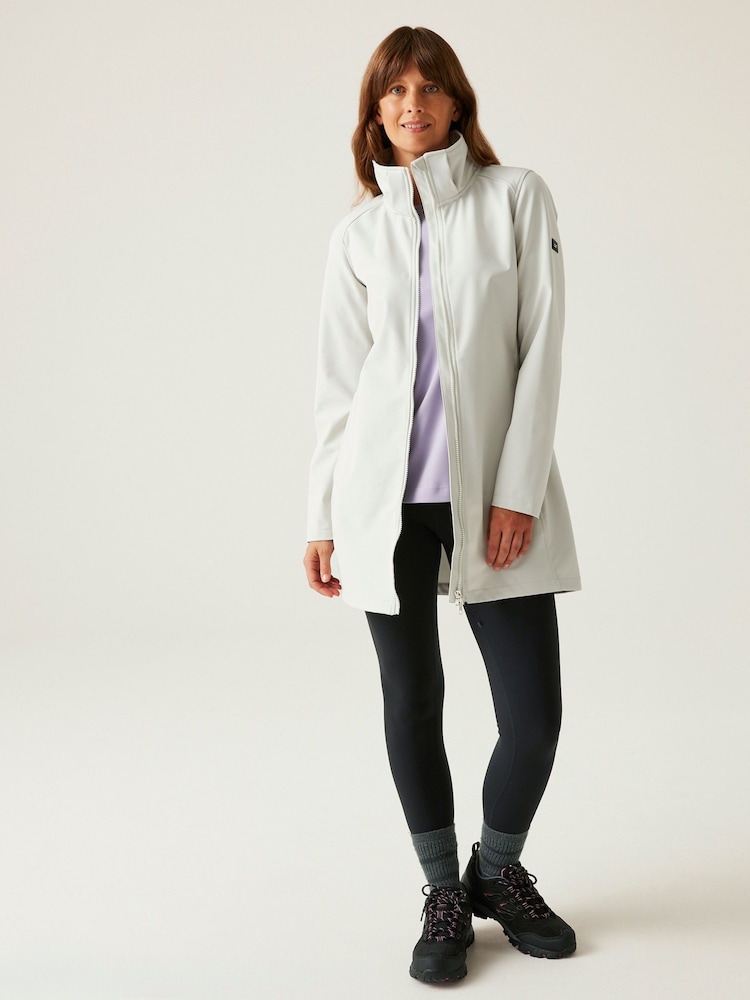 Regatta White Womens Carisbrooke Softshell Jacket - Image 4 of 8