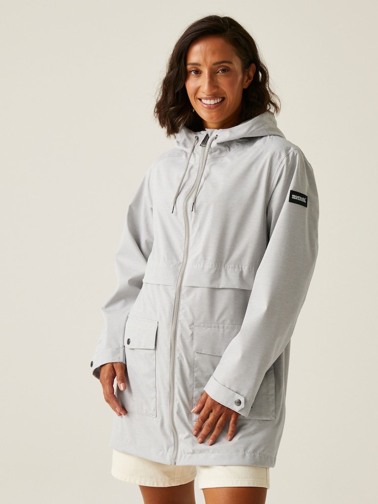 Regatta White Womens Navaeh Waterproof Jacket - Image 1 of 8