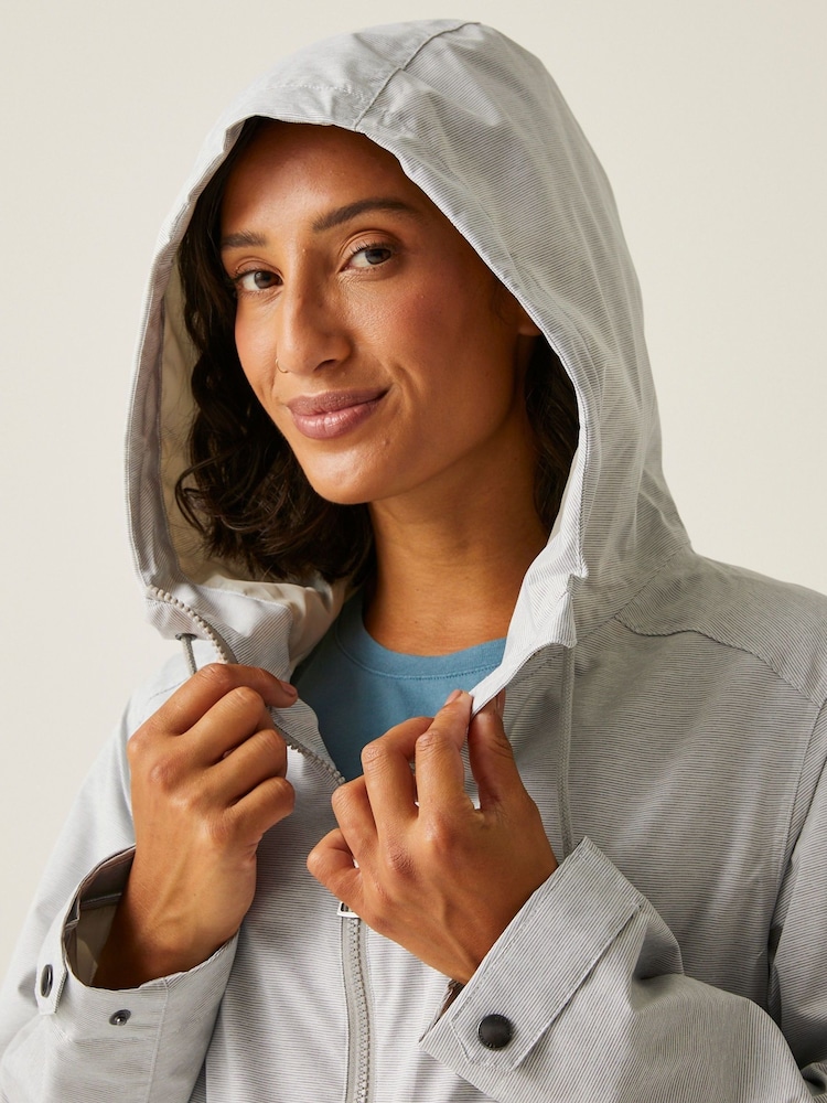 Regatta White Womens Navaeh Waterproof Jacket - Image 5 of 8