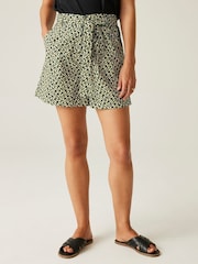Regatta Black Womens 100% Cotton Orla Summer Shorts II - Image 1 of 8