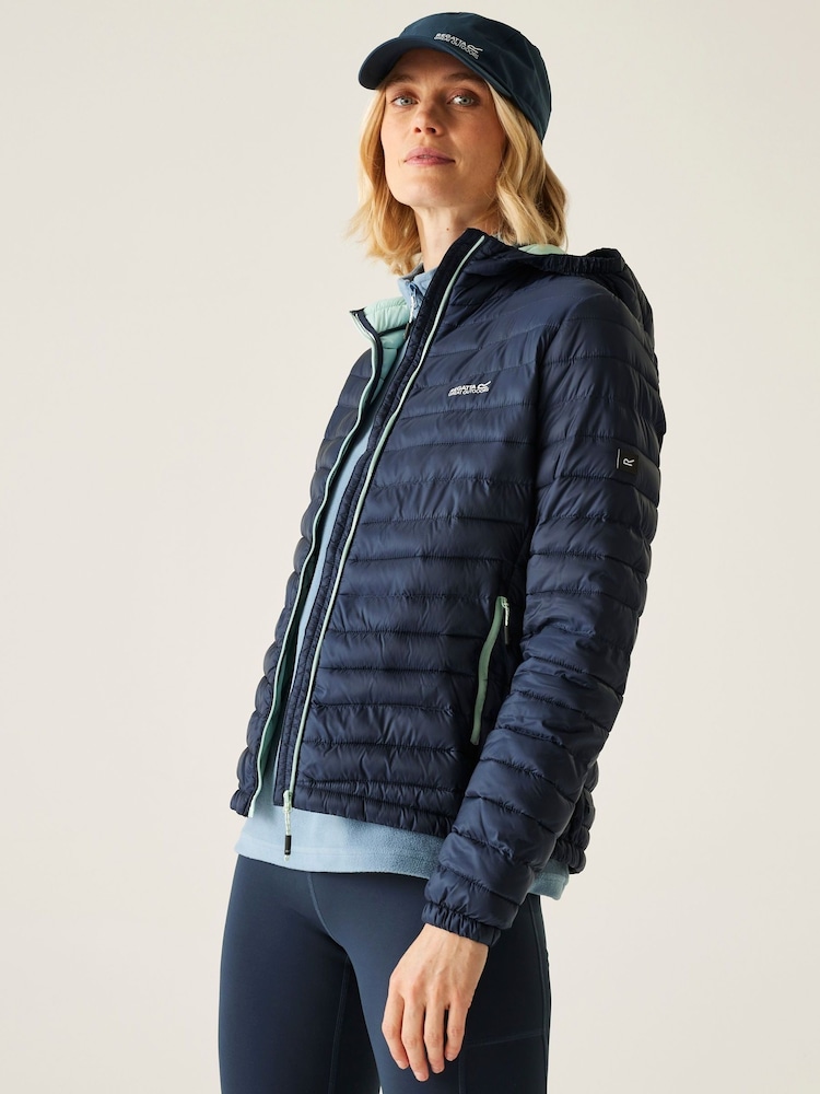 Regatta Blue Womens Hurden Lightweight Puffer Jacket - Image 1 of 10