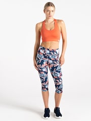 blauw/roze - Dare 2b Womens Influential II 3/4 Black Leggings - Image 1 of 1