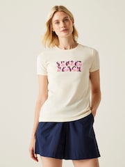 Regatta Cream Womens 100% Cotton Orla Kiely T-Shirt - Image 2 of 8